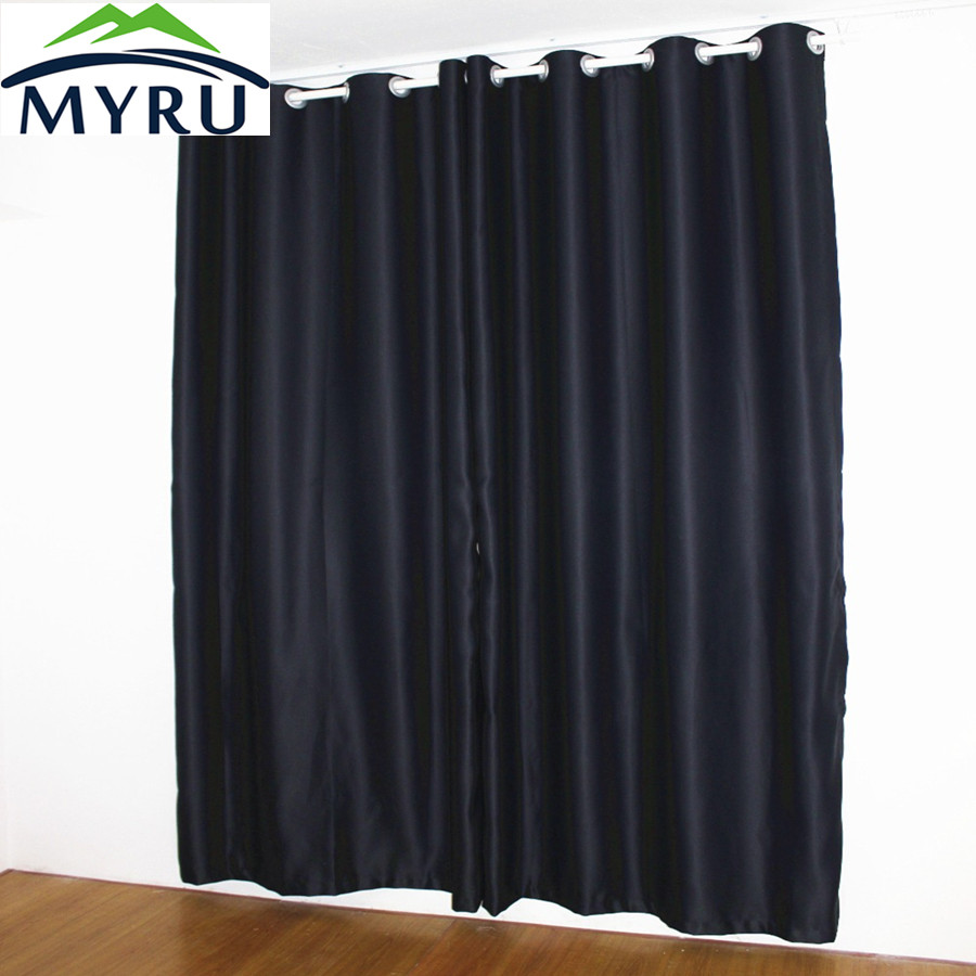 MYRU New Black Curtains Full Shade Thermal Insulated Blackout Curtain For BABY And SHIFT WORK PERSON