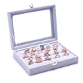 2015 New Fashion Gray Jewelry Accessories Box jewelry box jewelry storage box princess European Cosmetic casket