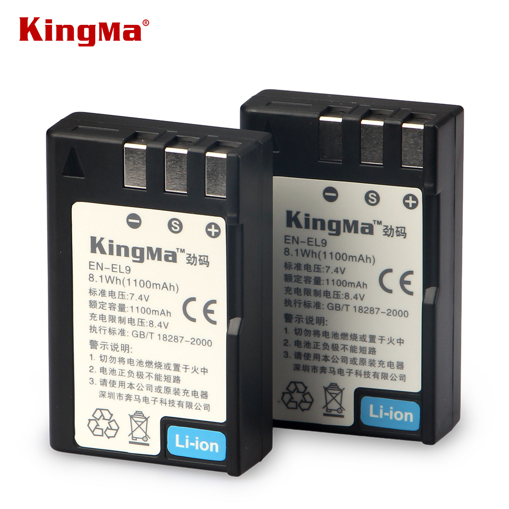 KingMa  EN-EL9A ENEL9A EN EL9A     Nikon D60 D40 D40X D5000 D3000 EN-EL9 ENEL9 MH-23 bateria