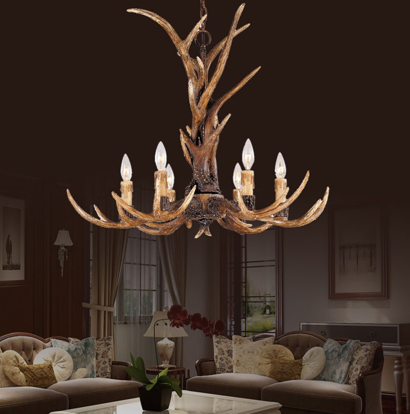 Europe-Country-6-Head-Candle-Antler-Chandelier-American-Retro-Resin-Deer-Horn-Lamps-Home-Decoration-Lighting