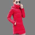2016 New Winter Leisure Big Yards Down Cotton Coat Women Slim Hooded Padded Jacket Thicken Warm