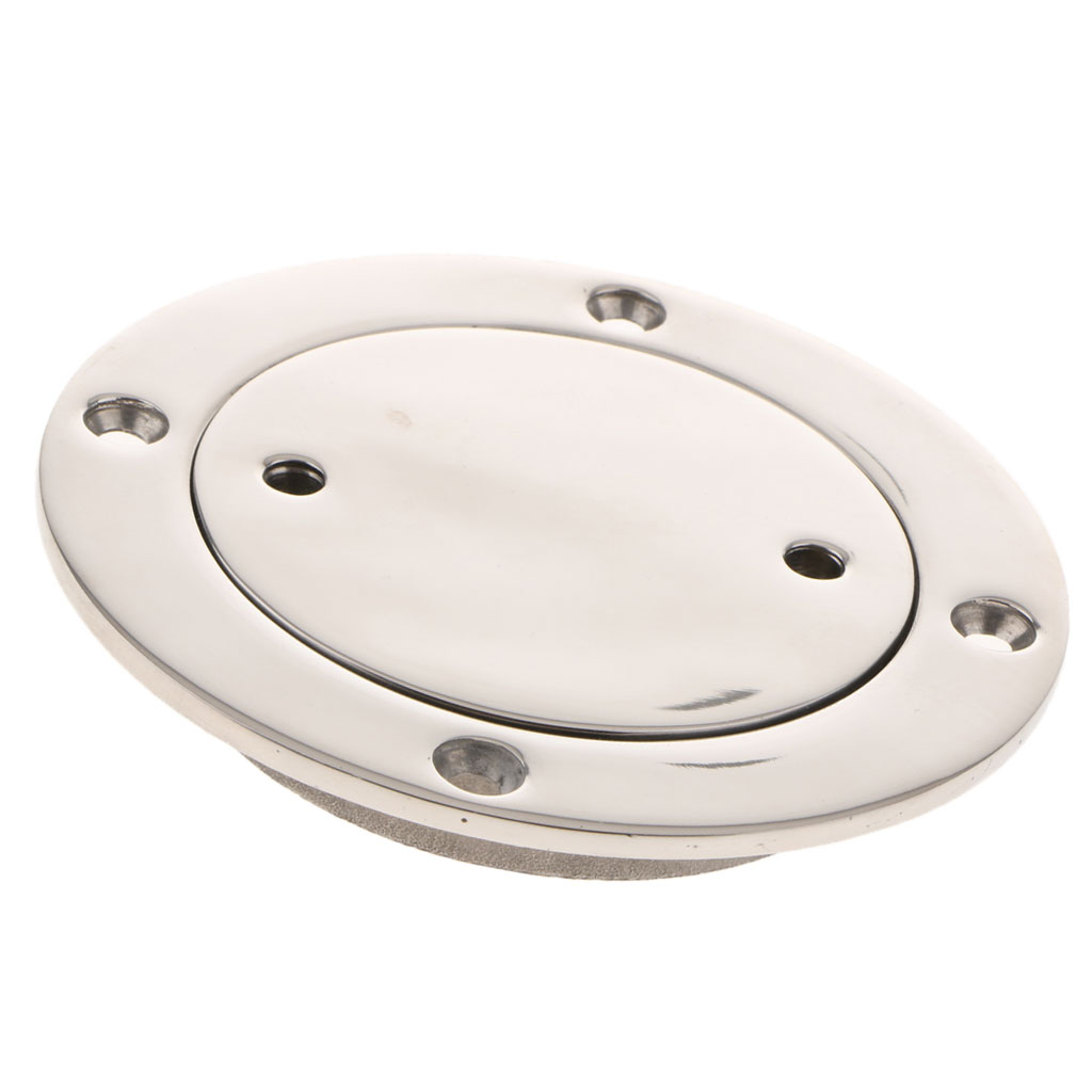 2x Heavy Duty Stainless Steel Circular Inspection Hatch Boat Deck Plate