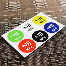 High Quality Universal For Samsung iPhone 6 plus 6PCS Waterproof NFC Tag Stickers RFID Adhesive Label