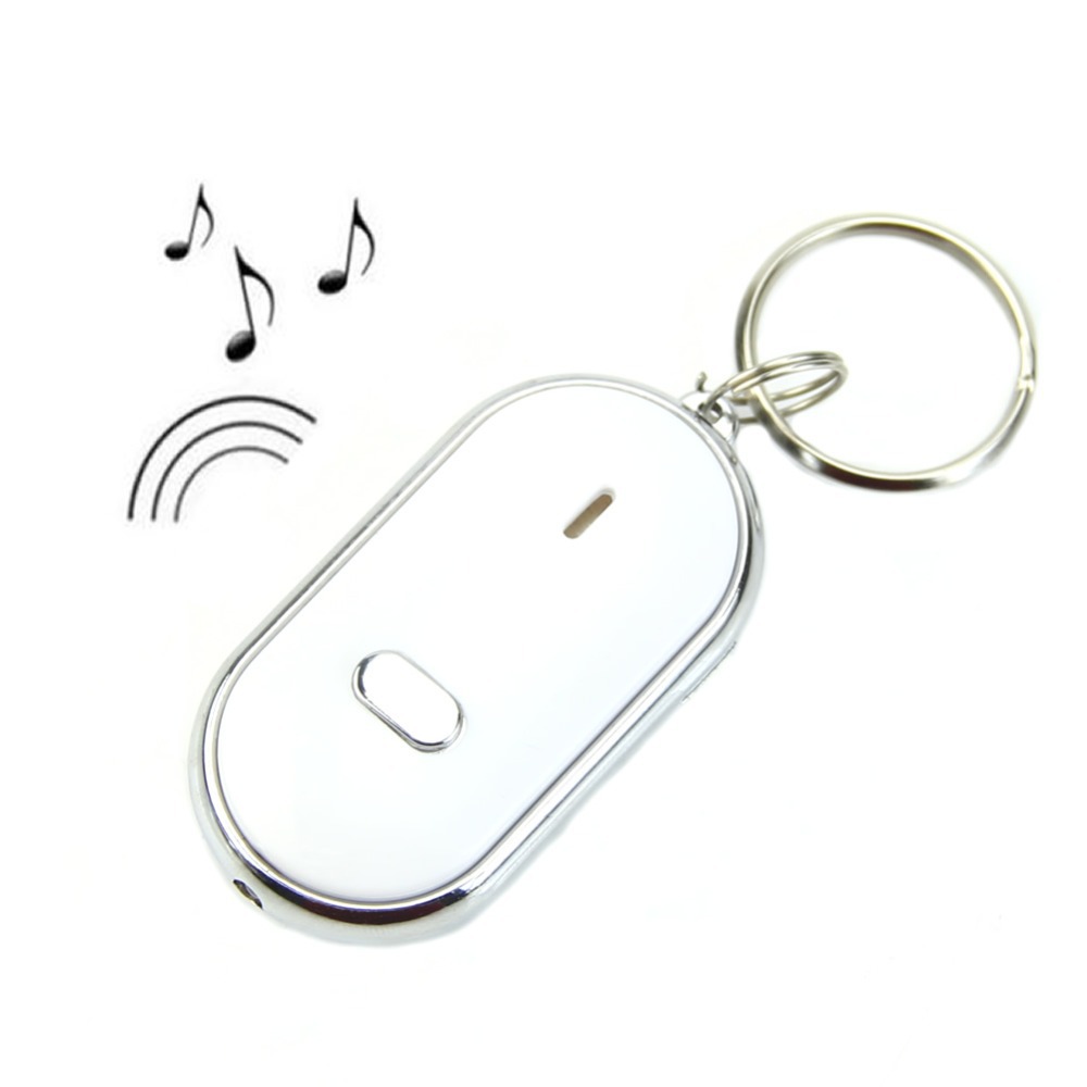 LED Key Finder Locator Find Lost Keys Chain Keychain Whistle Sound Control DropShipping