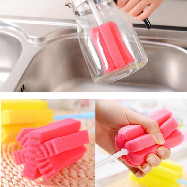 2XKitchen Cleaning Tool Sponge Brush For Wineglass Bottle Coffe Glass Cup MuY CW 