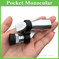 8X20 Monocular Mini Pocket Monocular Silver Color Optical Portable Monocular Telescope a Good Travel Partner