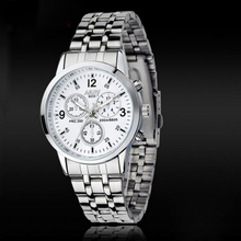 Essential 3 Color 1PC Luxury Waterproof Stainless Steel Quartz Women Wrist Watch Jewelry Dress Watches Free Shipping