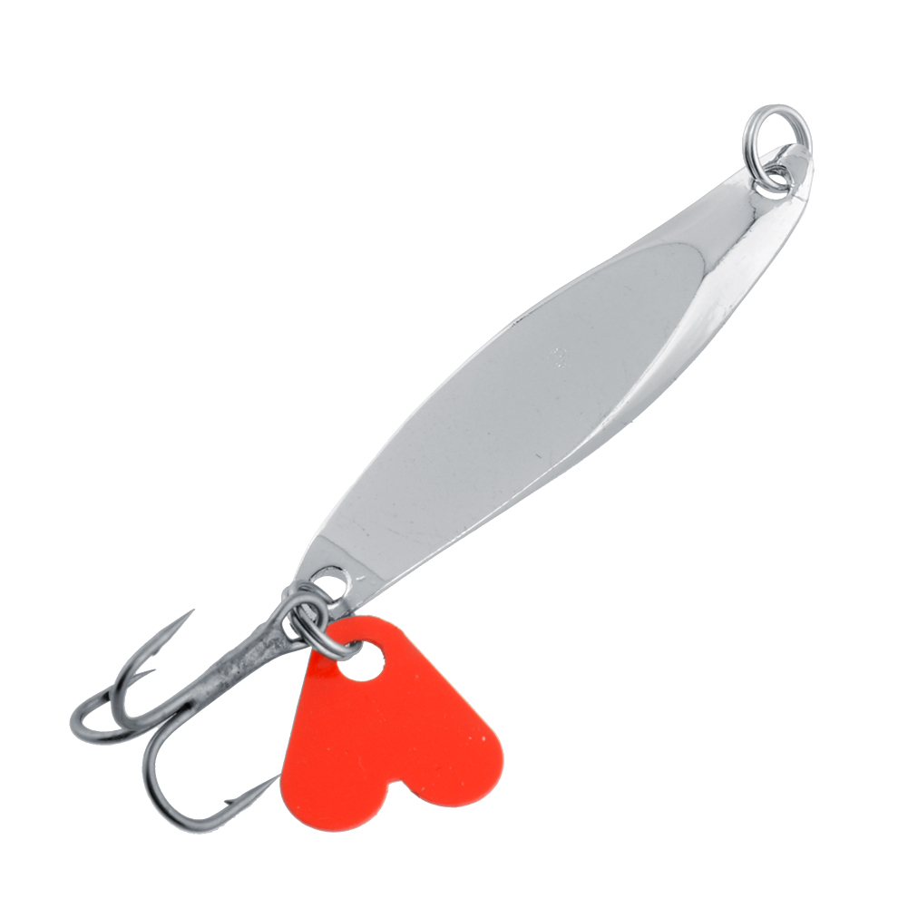 Image of 10g Fishing Spoon Lure Treble Hook Crankbait Spinnerbaits Spinner Baits Casting Silver Metal Outdoor Sports