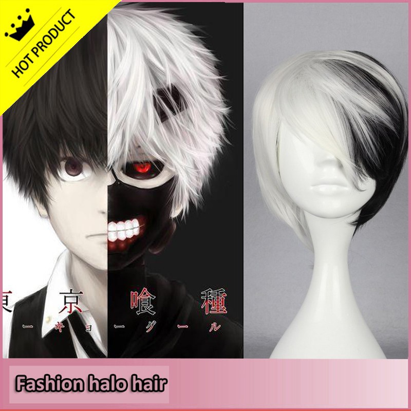 black and white cosplay wig7