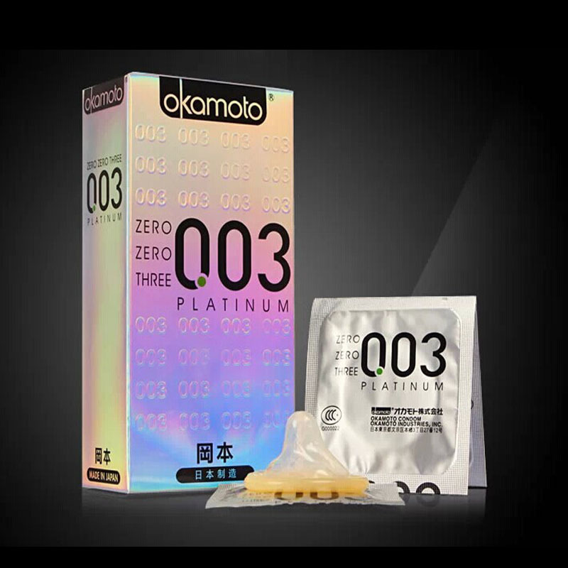Image of (10pieces) Hot sex products ultra thin condom okamoto 003 condoms for men safe latex camisinha with lot lubricate retail package