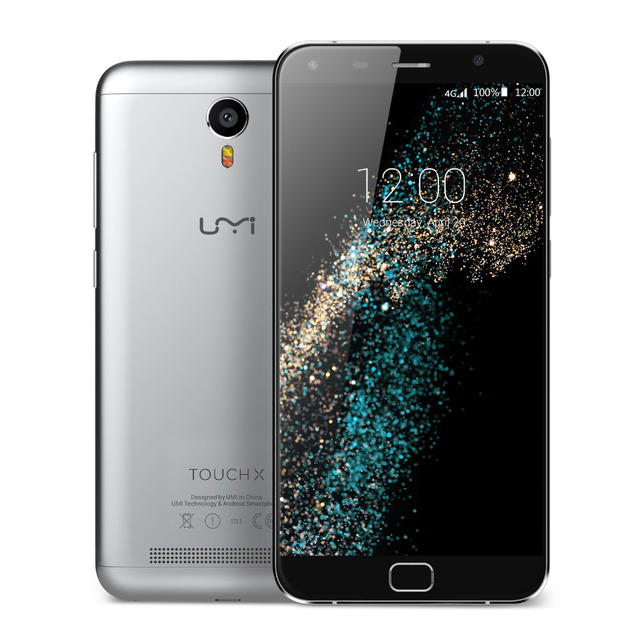 Original UMI TOUCH X 4G LTE Mobile Phone 5.5'' FHD Android 6.0 Quad Core 2G RAM 8.0MP Touch ID Metal Boday 4000Mah Smart Phone