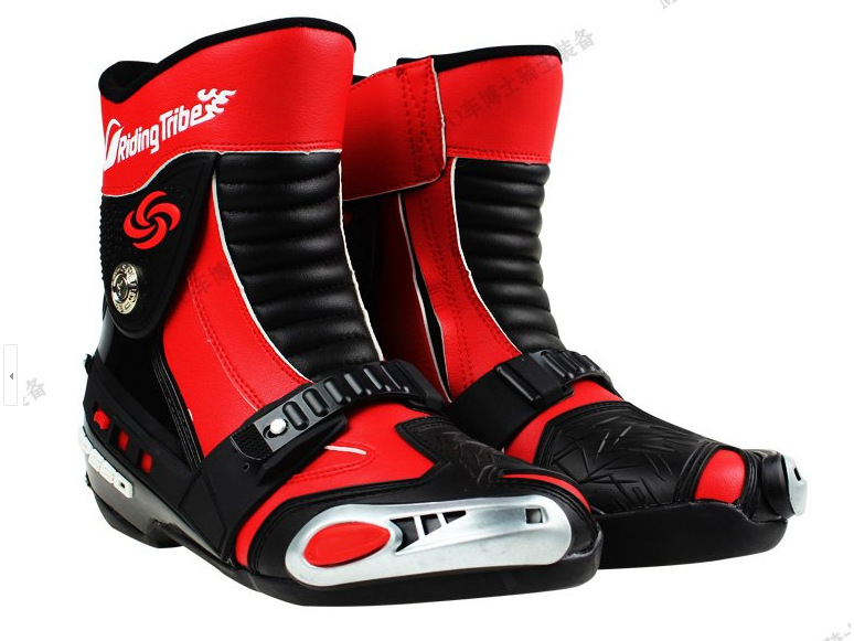 Free shipping Pro-biker A008 riding motorcycle racing boots motorcycle racing boots highway boots shoes / red