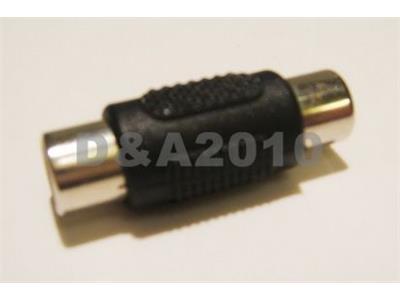 High Quality Brand New F F 1 RCA Female AV Joiner Coupler Component Adapter Nickel plating