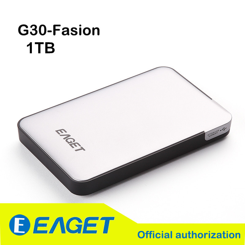Original EAGET G30-1TB USB 3.0 High-Speed Extemely-thin Shockproof External Hard Drives Portable Desktop Laptop Mobile Hard Disk