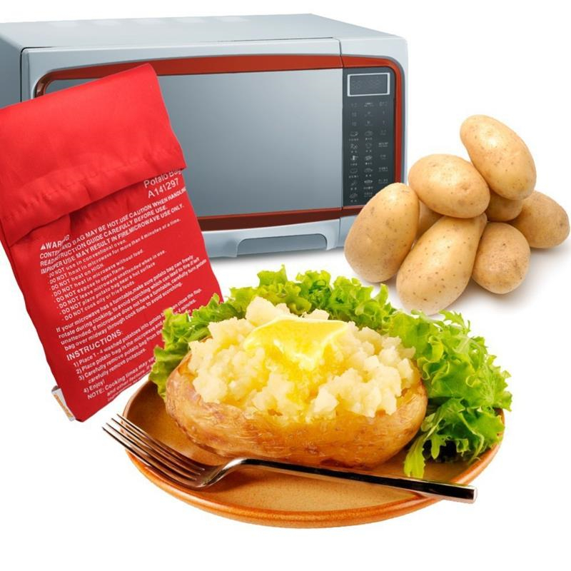 Potato Express Bag Microwave Baking Potatoes Cooking Bag Washable Baked