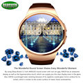 OEM KW18 healthy heart smart watch is pure circular dial IPS HD screen SIM Cartoon words