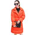 Fashion Woman Winter White Duck Down Puffer Coats Orange Black White Parka Women s Casual Lightweight