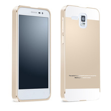 A8 Hot Sale Thin Aluminum Metal Frame + Acrylic Glass Back Cover Case for Lenovo A8 A808T A806 Phone bags