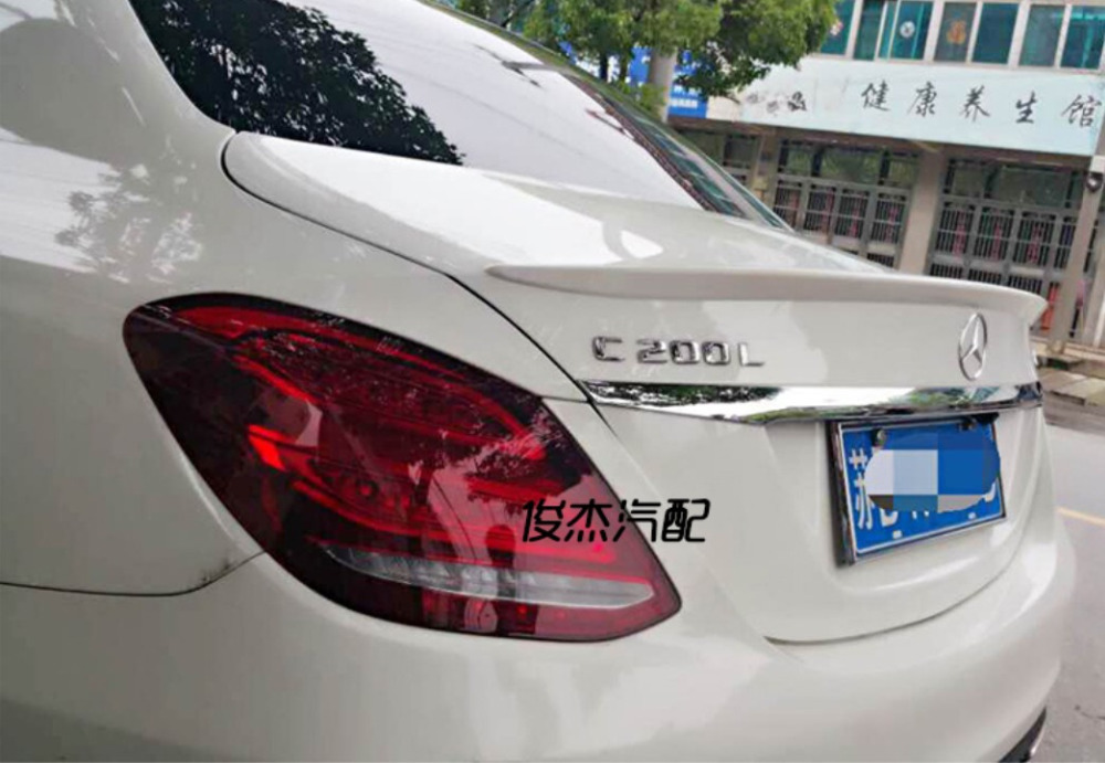 High-Q!Rear Trunk Spoiler Rear Wing Spoilers Trunk Lid Diffuser For Mercedes-Benz W205 C200 C260 C300 2014.2015.Shipping