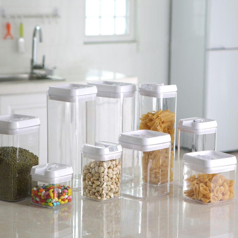 Image of Kitchen Storage Jars Container For Food Cooking Tools Storage Box Food Container Kitchen Canisters Storage Of Spices Cans