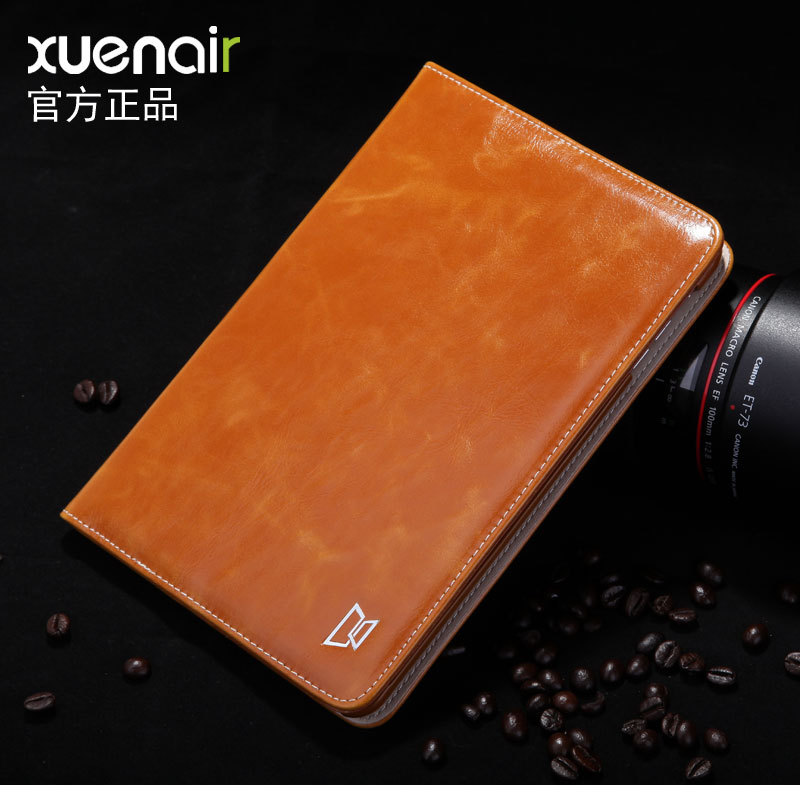Quality genuine leather protective case for ipad m...