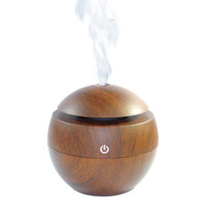 Wooden Grain USB LED Light Ultrasonic Cool Mist Aromas Humidifier Air Diffusers Fragrances For Office Home Car Usdd