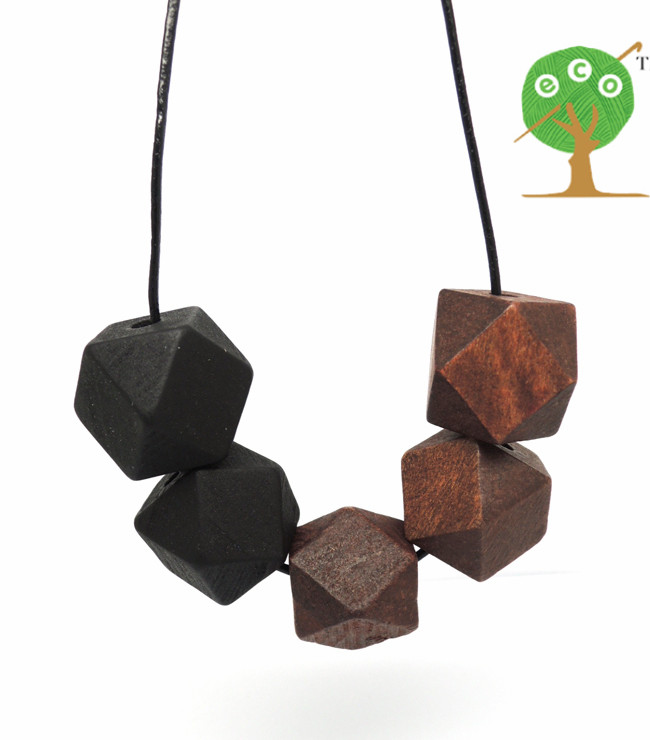 1pc sale Geometric Necklace / Geometric Jewelry Coral Brown Natural Eco-Friendly Wood Necklace NWr1815