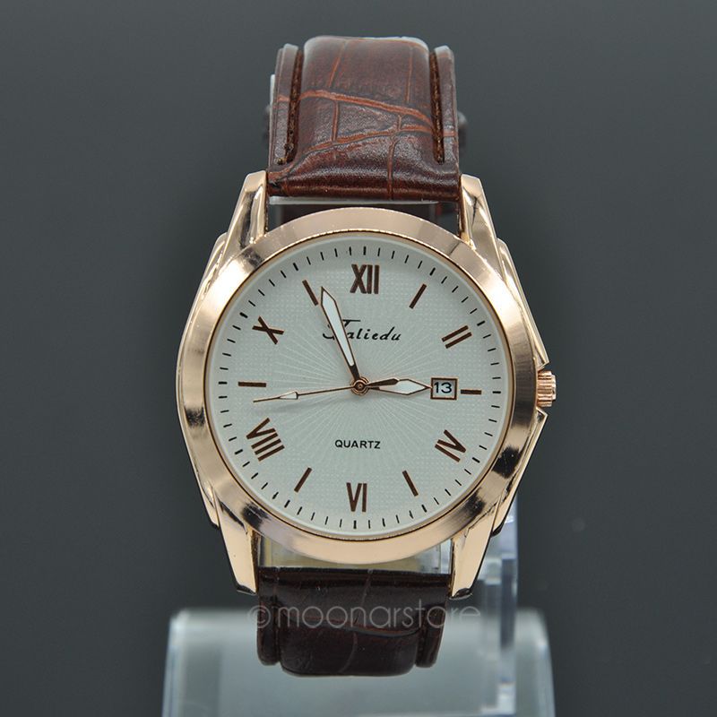 2015 Super Deal Fashion Classic Men s Watches Brand PU Leather Strap Roman Number Analog Clock