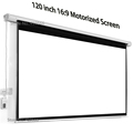 Professional Factory Supply 120 Inch Motorized Screen 16 9 Wide Matt White Projector Electric Screens For