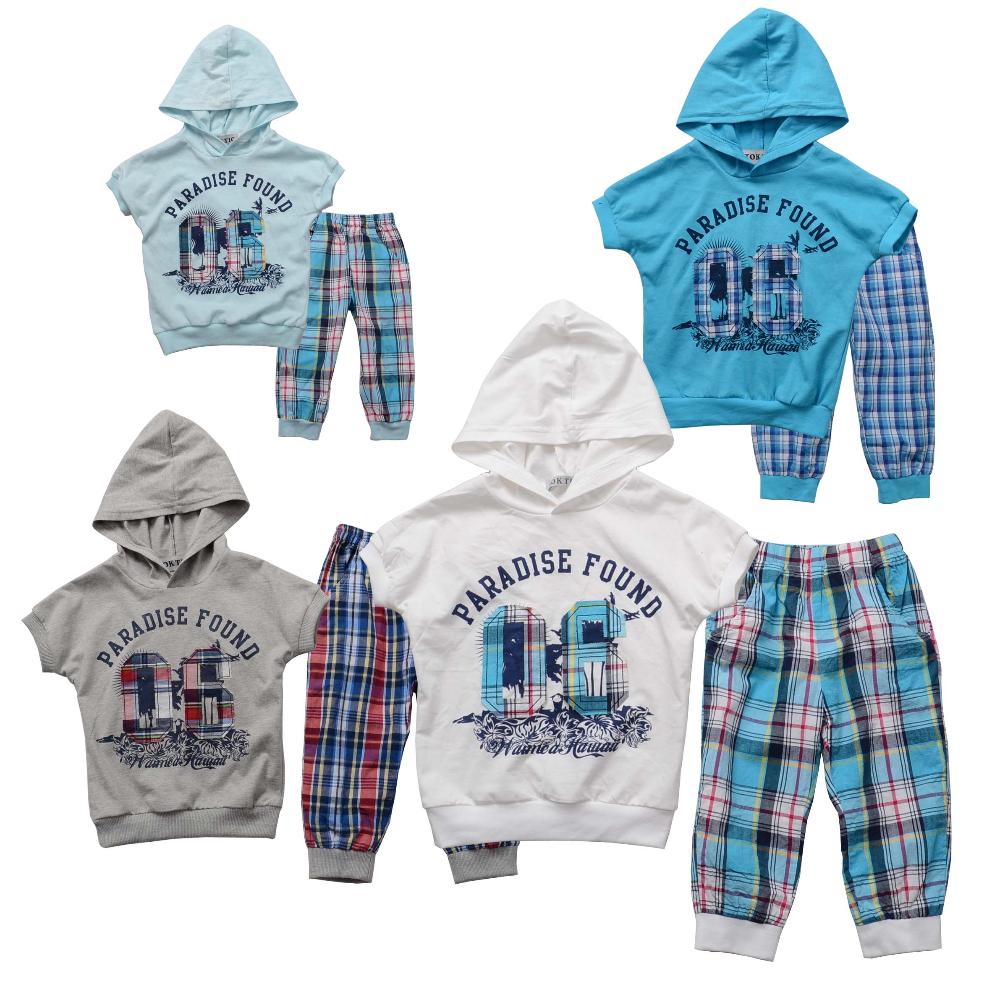 TOK TIC Brand Children clothing set summer new fashion kids sets boys cotton t shirt and