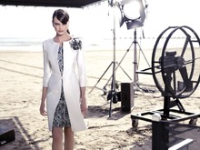 Classic white and black lace mother of the bride dresses with Jacket Knee Length vestidos mae