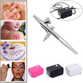 Airbrush Makeup kit with Mini Air Compressor Single Action Aerograph set Temporary tattoo Face Body Paint