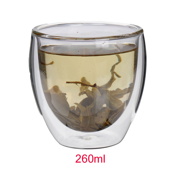 2015 High Quality Bodum 1pcs 260ml Wholesale Europe Style Double Wall Glass Coffee Cup Mug Tea