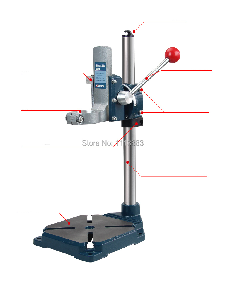 Heavy Duty Drill Stand, Drill Press Cast Iron Stand for Hand Electrical