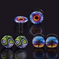 3pair Oil drip fashion Body Piercing Jewelry Ear Plugs Expander for Punk Man Ear Stretcher Piercing