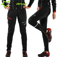 RockBros Men Women Winter Thermal Cycling Pants Mtb Downhill Mounhtain Bike Fleece Pants Bicycles Long Trousers Cycling Clothing
