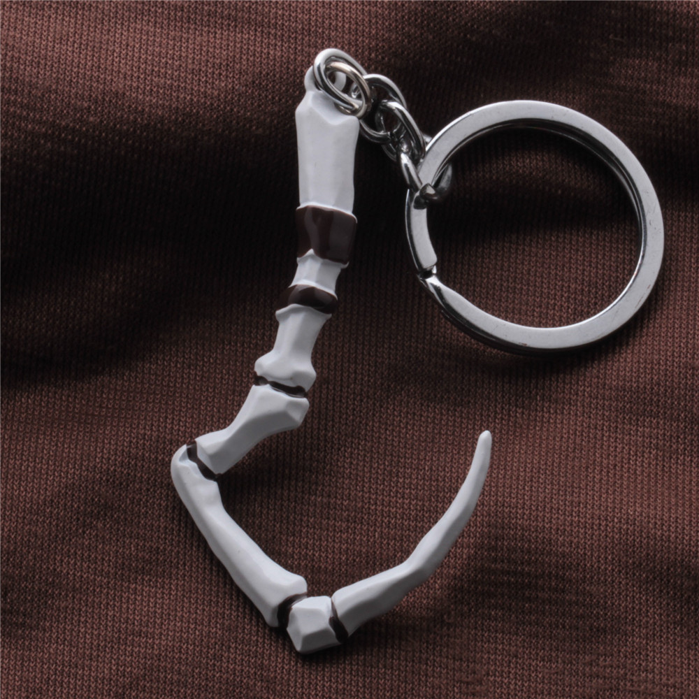 Image of Fashion Hot Game Dota 2 Keychain Pudge's Meat Hook Weapon Model Key chain ring Pendant jewelry Collection Good Gift For Men