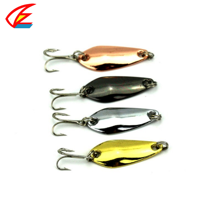 Image of 1x3.5cm 3.7g Mini Metal Spoon Jig Lure Spinner Hard Bait Isca Artificial Lures with Hook Sea River Fishing Tackle SP017