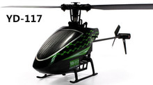 Original Attop YD-117 4CH Flybarless RC Helicopter With Gyro RTF Electrical Toy With New Remote Control