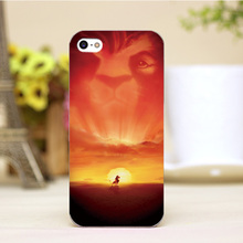 pz0004-40-1 For The Lion King Design Customized cellphone transparent cover cases for iphone 4 5 5c 5s 6 6plus Hard Shell