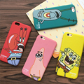 2016New arrive Best Friend SpongeBob Patrick Protective Phone Case Cover fundas capa coque For Apple iPhone