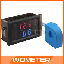 Industry Digital Volt Amp Measure Meter 100V/100A Digital Voltmeter Ammeter 2in1 Car Motorcycle Voltage Current Measure #200964