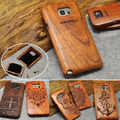 100 Handmade Edge Multi Pattern Wood Bamboo Celular Case For Samsung Galaxy S4 mini S5 Neo