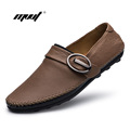 Men s Casual shoes 100 Genuine Leather Shoes Men Soft Slip On Brand Design Men Loafers