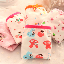 2015 New Fashion 4 Pcs Cotton Children Panties Girls Briefs Female Child Underwear Lovely Cartoon Panties