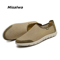 Misalwa High Quality Men Summer Mesh Footwear Ventilate Breathable Men Casual Shoes Exercise Travelling Men Flats
