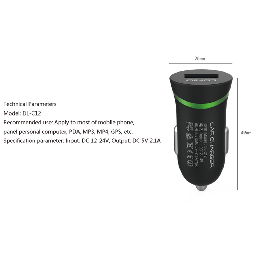 Купить оригинальные ldnio dl-c12 usb автомобильное зарядное устройство ...