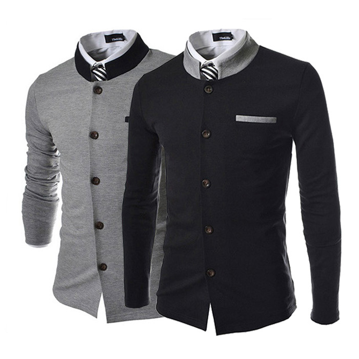 2015 winter fashion men\'s suit jacket collar fashi...