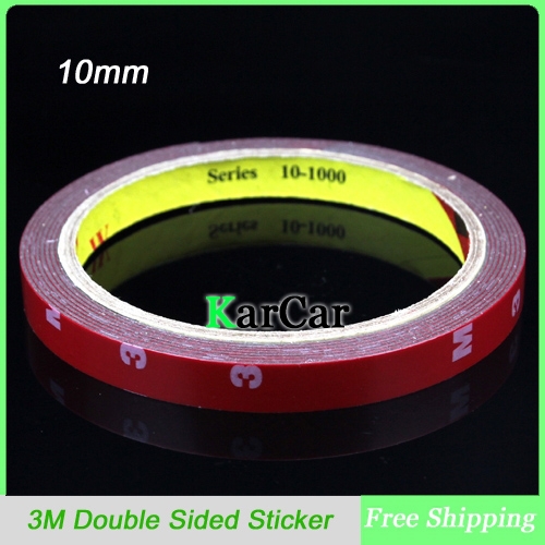 3M Auto Acrylic Foam Double Sided Attachment Tape 10mm, Car Interior Exterior Accessories Free Shipping