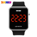 2016 New SKMEI Classic Fashion Watch Men Women Electronic LED Touch Candy Jelly Watch Silicone Sports